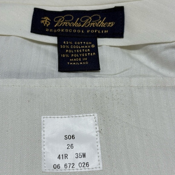 Brooks Brothers Brookscool Poplin  Men’s Soft Green  Suit Size 41 Reg Pants 35 - Picture 10 of 12